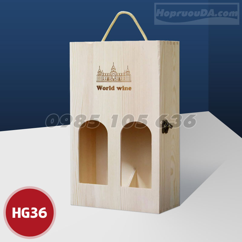 Địa chỉ mua vỏ hộp đựng rượu bằng gỗ HG36 giá rẻ